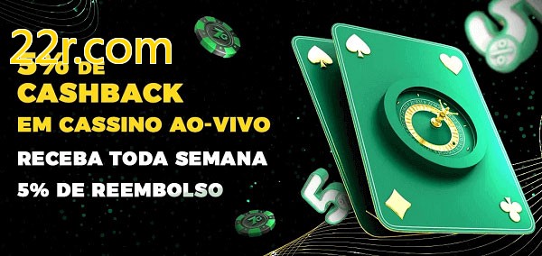 Promoções do cassino ao Vivo 22r.com